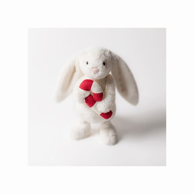 Jellycat Bashful Bunny with Candy Cane New Zealand | HVWOL9857